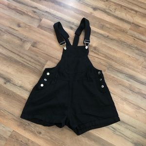 Black Short Overalls